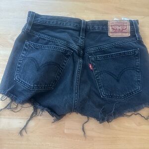 Levi's Women's Black Denim Shorts